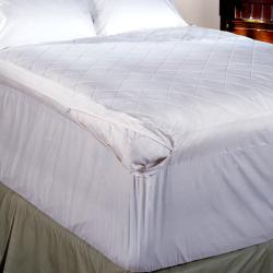 Quilted 5-inch Featherbed Cover with 18-inch Skirt