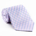 Platinum Ties Men's Patterned 'Snow Pink' Tie