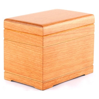 Celestial All-natural Oak Finish Wood Urn