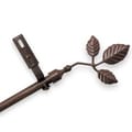 Adjustable Curtain Rod Set with Ivy Finial