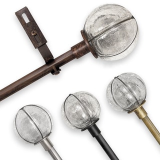 Adjustable Rod Sets with Cracked Glass Finial