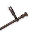 Adjustable Curtain Rod Set with Knob Finial