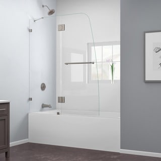 DreamLine Aqua Lux 48x58-inch Clear Glass and Brushed Nickel Bathtub Door
