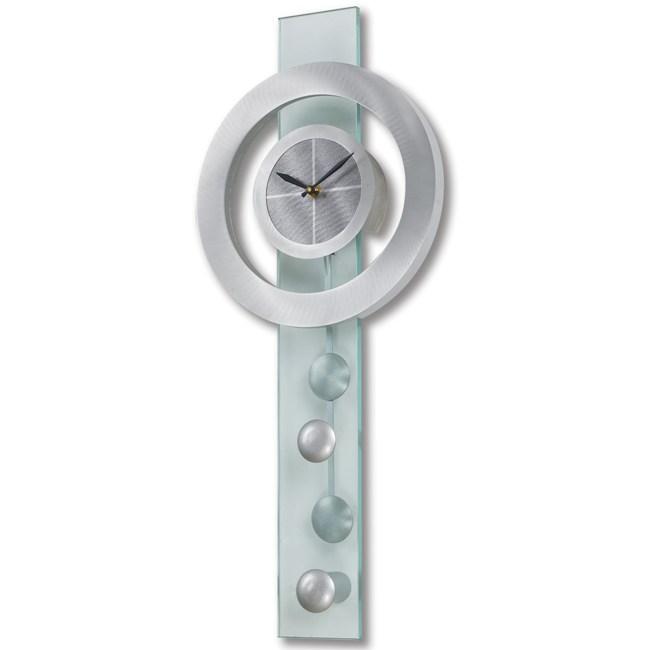 Jon Gilmore Designs 'Juggling Time' Silver Pendulum Wall Clock