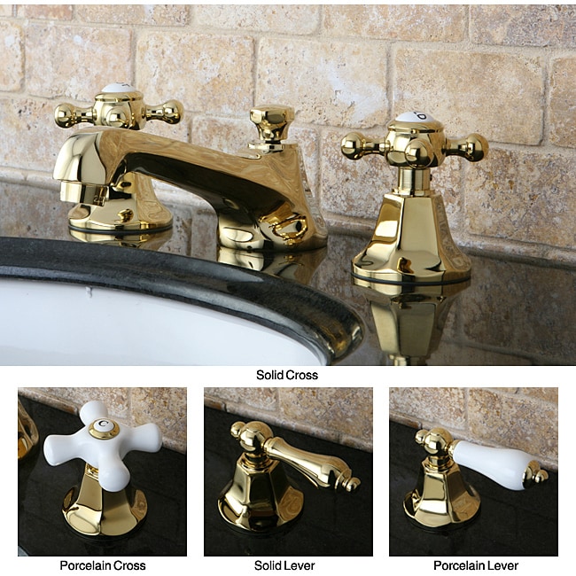 Metropolitan Polished Brass Widespread Bathroom Faucet