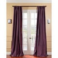 Solid Faux Silk Taffeta Dahlia 96-inch Curtain Panel
