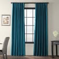 Solid Faux Silk Taffeta Mediterranean 96-inch Curtain Panel