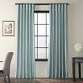 Solid Faux Silk Taffeta Robin's Egg 108-inch Curtain Panel