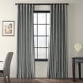 Solid Faux Silk Taffeta Platinum 108-inch Curtain Panel