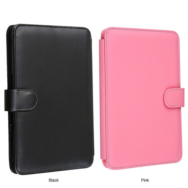 Black Leather Case for Amazon Kindle 3