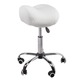 Pneumatic White Rolling Saddle Massage Stool