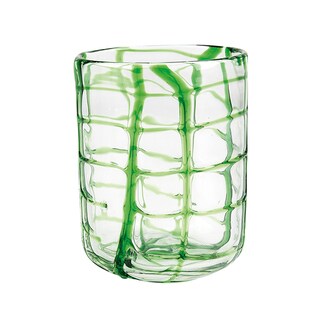 Abrstract Green Rocks Glasses (Set of 4)
