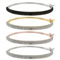 Sterling Silver Diamond Accent Bangle Bracelet