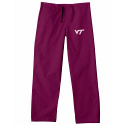Gelscrub Unisex Maroon Virginia Tech Hokie Scrub Pants