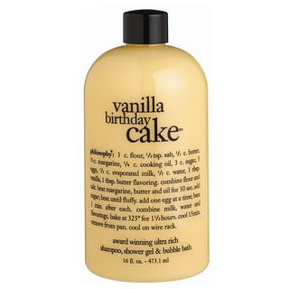 Philosophy 16-ounce Vanilla Birthday Cake Shampoo/ Shower Gel/ Bubble Bath