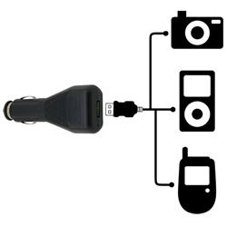 INSTEN Black USB Car and Travel Charger for Apple iPod Touch 4