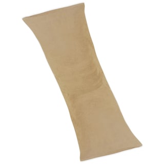 (^.^)/  Camel Microsuede Full Length Double Zippered Body Pillow Cover by Sweet JoJo Designs