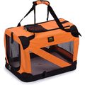 Pet Life 360-degree View Orange Pet Dog Carrier Crate