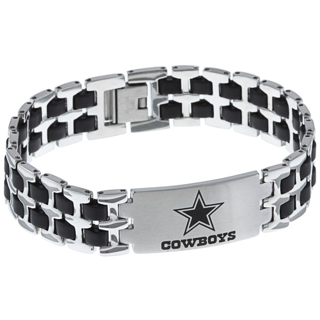 Stainless Steel Dallas Cowboys Logo Bracelet 13417974