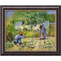 Vincent Van Gogh 'First Steps' Framed Canvas Art