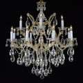 Maria Theresa 13-light 2-tier Antique French Gold/ Crystal Chandelier