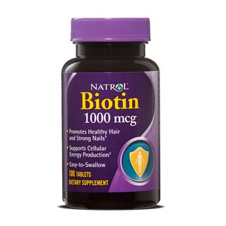 Natrol 1000mcg Biotin (100 Tablets)-Image