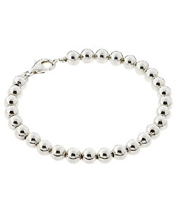 Journee Collection Sterling Silver Bead Bracelet Sale: 38.24 - 38.67 ...