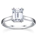 14k White Gold 1/2ct TDW Diamond Solitaire Engagement Ring (G, VS1-VS2)