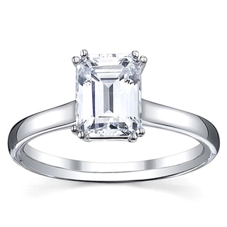 14k White Gold 1ct TDW Diamond Solitaire Solitaire Engagement Ring (G, VS1-VS2)