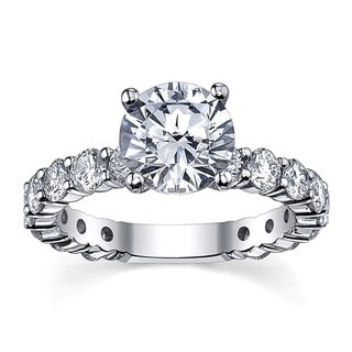 14k White Gold 3 1/6ct TDW Diamond Engagement Ring (G-H, SI1-SI2)
