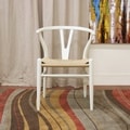 Wishbone Ivory Wood Y Chair