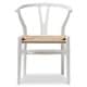 Wishbone Ivory Wood Y Chair