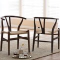Wishbone Dark brown Wood Y Chair