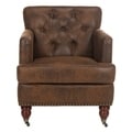 Safavieh Manchester Antiqued Brown Club Chair