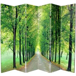 See Reviews Canvas 6-foot 6-panel Path of Life Room Divider (China)