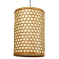 Bamboo 12-inch Desu Japanese-style Lattice Hanging Lantern (China)