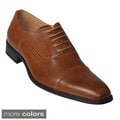 Boston Traveler Men's Laced Almond-toe Oxfords