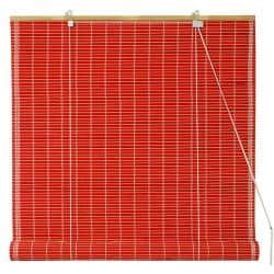 Bamboo Red Roll-up Window Blinds (72 in. x 72 in.) (China)