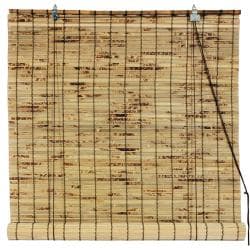 See Reviews Bamboo Beige/ Brown Roll-up Window Blinds (72 in. x 72 in.) (China)