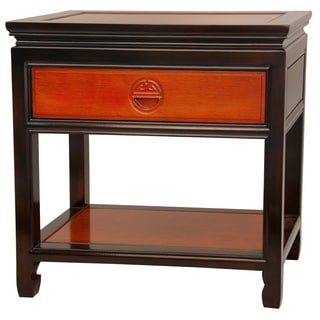 Rosewood Two-tone Bedside Table (China)