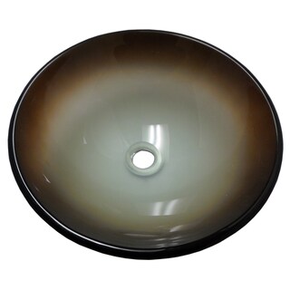 Earth Modern Tempered Glass Vessel Bathroom Sink