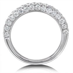 14k White Gold 1ct TDW Diamond Wedding Band (H-I, I1-I2)