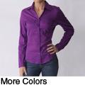 Glam Junior's Long Sleeve Button-down Blouse