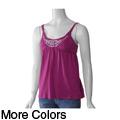 Self Esteem Juniors Sequined Empire-waist Tank Top