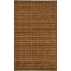 Hand-tufted Harbor Ridge Orange Wool Rug (5'5 x 7'4)