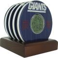 Steiner Sports Giants Logo Coasters w/ Yard Markers