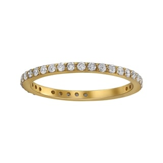 10k Yellow Gold 1/2ct TDW Diamond Eternity Band