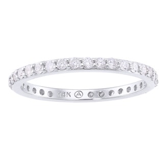 Beverly Hills Charm 14k White Gold 1/2ct TDW Diamond Eternity Band