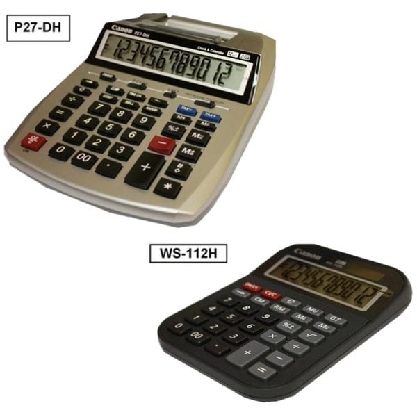 Canon 2-color Mini Desktop Printing Calculator and Desktop Calculator