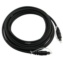 INSTEN 12-foot Black Digital Optical Audio TosLink Cable Male to Male